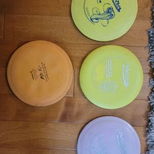 Disc Golf Set - Yellow, Orange, Pink